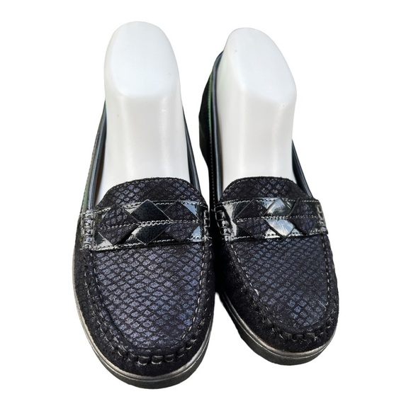 Yameiji Navy Blue loafers size 38 (7) - Picture 1 of 7